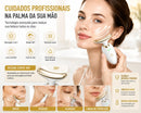 Massageador Facial Ultrassônico Rejuvenescedor Recarregável para Linhas de Expressão