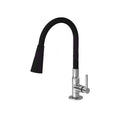Torneira de Cozinha Flexível Preta 1/4 360° - 1 Unidade, 2 Modos de Água (Jato e Chuveiro) - Envio de São Paulo em até 12h úteis