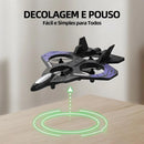 Aeronave RC DLI Espuma Resistente Batida Luz LED Colorida 2.4G, Decolagem Automática E Duas Baterias Presente Menino E Menina