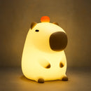 Luminaire Silicone Capybara Night Rechargeable USB Touch Sleep Night Tiktok Child Lampshade