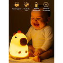 Luminaire Silicone Capybara Night Rechargeable USB Touch Sleep Night Tiktok Child Lampshade