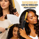 Pente Elétrico Alisador Cabelo Aquecimento Milti-fucional Prancha Alisadora