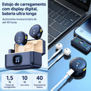 Microfone Sem Fio de Lapela Magnético com Redução de Ruído