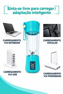 Mini Espremedor Elétrico Portátil USB Recarregável para Sucos Frescos