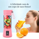 Mini Espremedor Elétrico Portátil USB Recarregável para Sucos Frescos