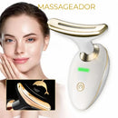 Massageador Facial Ultrassônico Rejuvenescedor Recarregável para Linhas de Expressão