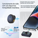 Microfone Sem Fio de Lapela Magnético com Redução de Ruído