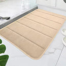 Tapete de banheiro de secagem rápida, superabsorvente, com espuma viscoelástica, antiderrapante, para chuveiro, porta de entrada e vaso sanitário.