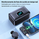 Microfone Sem Fio de Lapela Magnético com Redução de Ruído