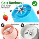 Mini Espremedor Elétrico Portátil USB Recarregável para Sucos Frescos