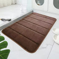 Tapete de banheiro de secagem rápida, superabsorvente, com espuma viscoelástica, antiderrapante, para chuveiro, porta de entrada e vaso sanitário.