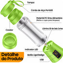 Mini Espremedor Elétrico Portátil USB Recarregável para Sucos Frescos