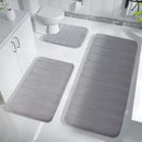 Tapete de banheiro de secagem rápida, superabsorvente, com espuma viscoelástica, antiderrapante, para chuveiro, porta de entrada e vaso sanitário.