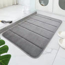 Tapete de banheiro de secagem rápida, superabsorvente, com espuma viscoelástica, antiderrapante, para chuveiro, porta de entrada e vaso sanitário.