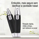 Kit aparador de pelos do nariz 3 em 1, barbeador elétrico profissional para orelhas, pescoço e sobrancelhas, ferramenta versátil para remoção de pelos faciais, ideal para homens e mulheres.